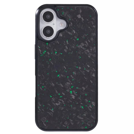 For iPhone 16 Plus Magnetic Case Forged Texture Aramid Fiber+TPU Anti-Slip Phone Cover
