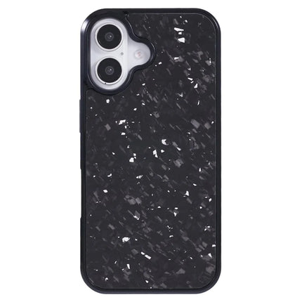For iPhone 16 Plus Magnetic Case Forged Texture Aramid Fiber+TPU Anti-Slip Phone Cover
