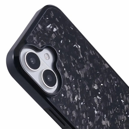 For iPhone 16 Plus Magnetic Case Forged Texture Aramid Fiber+TPU Anti-Slip Phone Cover