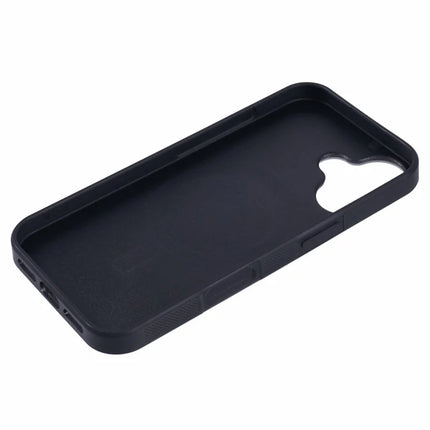 For iPhone 16 Plus Magnetic Case Forged Texture Aramid Fiber+TPU Anti-Slip Phone Cover
