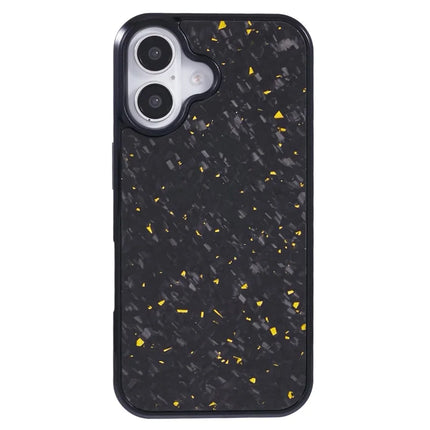 For iPhone 16 Plus Magnetic Case Forged Texture Aramid Fiber+TPU Anti-Slip Phone Cover