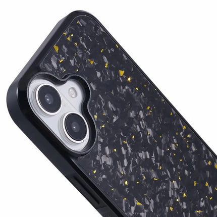 For iPhone 16 Plus Magnetic Case Forged Texture Aramid Fiber+TPU Anti-Slip Phone Cover