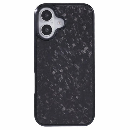 For iPhone 16 Plus Magnetic Case Forged Texture Aramid Fiber+TPU Anti-Slip Phone Cover