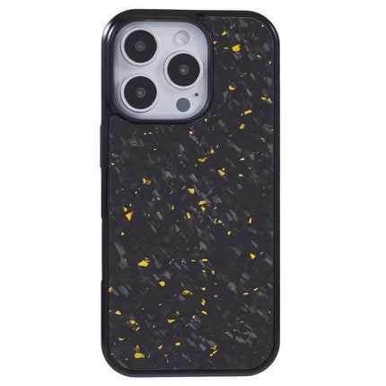 For iPhone 16 Pro Max Magnetic Case Forged Texture Aramid Fiber+TPU Anti-Slip Phone Cover