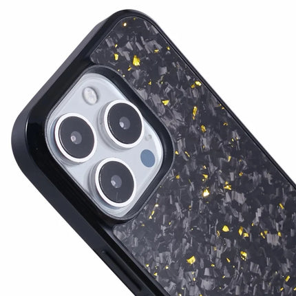 For iPhone 16 Pro Max Magnetic Case Forged Texture Aramid Fiber+TPU Anti-Slip Phone Cover