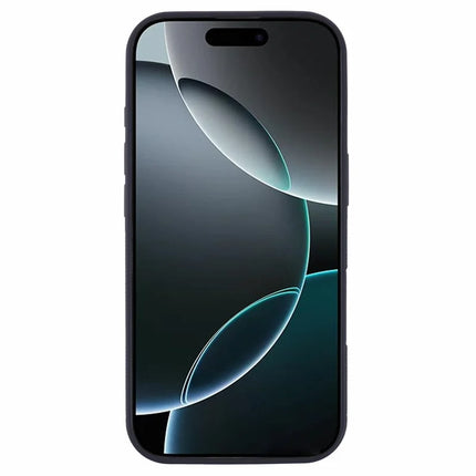 For iPhone 16 Pro Max Magnetic Case Forged Texture Aramid Fiber+TPU Anti-Slip Phone Cover