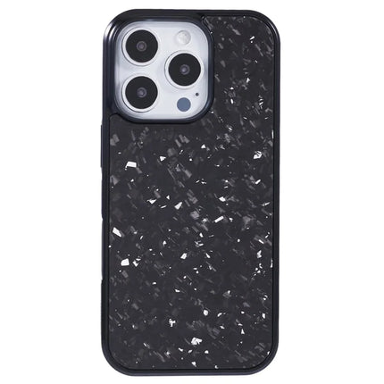 For iPhone 16 Pro Max Magnetic Case Forged Texture Aramid Fiber+TPU Anti-Slip Phone Cover