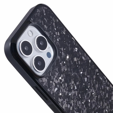 For iPhone 16 Pro Max Magnetic Case Forged Texture Aramid Fiber+TPU Anti-Slip Phone Cover