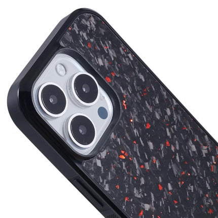 For iPhone 16 Pro Max Magnetic Case Forged Texture Aramid Fiber+TPU Anti-Slip Phone Cover
