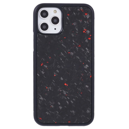 For iPhone 11 Pro Max Magnetic Case Forged Texture Aramid Fiber+TPU Anti-Slip Phone Cover