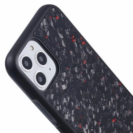 For iPhone 11 Pro Max Magnetic Case Forged Texture Aramid Fiber+TPU Anti-Slip Phone Cover