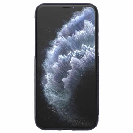 For iPhone 11 Pro Max Magnetic Case Forged Texture Aramid Fiber+TPU Anti-Slip Phone Cover