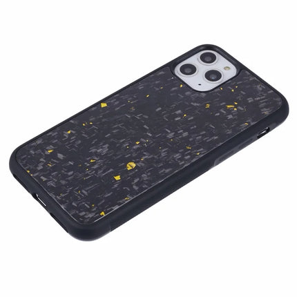 For iPhone 11 Pro Max Magnetic Case Forged Texture Aramid Fiber+TPU Anti-Slip Phone Cover