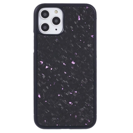 For iPhone 11 Pro Max Magnetic Case Forged Texture Aramid Fiber+TPU Anti-Slip Phone Cover