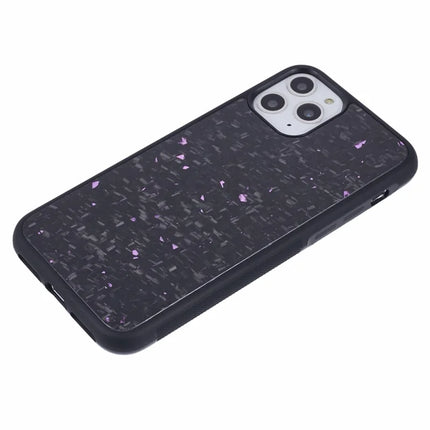 For iPhone 11 Pro Max Magnetic Case Forged Texture Aramid Fiber+TPU Anti-Slip Phone Cover