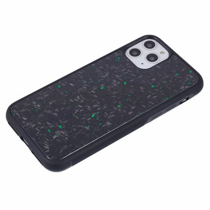 For iPhone 11 Pro Max Magnetic Case Forged Texture Aramid Fiber+TPU Anti-Slip Phone Cover