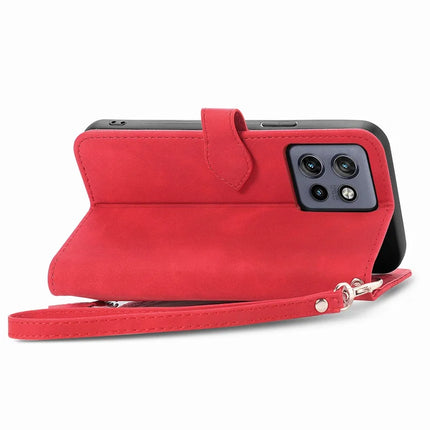 Case For Motorola Edge 50 Neo 5G / Moto S50 5G / Thinkphone 25 5G Zipper Wallet PU Leather Flower Imprint Phone Cover