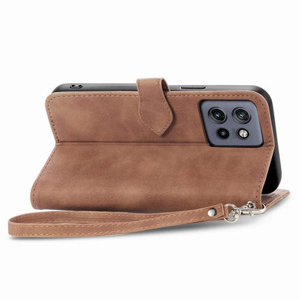 Case For Motorola Edge 50 Neo 5G / Moto S50 5G / Thinkphone 25 5G Zipper Wallet PU Leather Flower Imprint Phone Cover