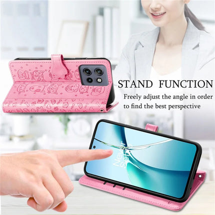 For Motorola Edge 50 Neo 5G / Moto S50 5G / Thinkphone 25 5G Case Leather Wallet Flip Phone Cover Cute Cat Dog Pattern
