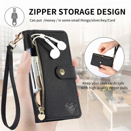 For Motorola Edge 50 Neo 5G / Moto S50 5G / Thinkphone 25 5G Case RFID Blocking Zipper Pocket Leather Wallet Phone Cover