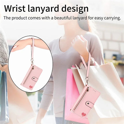 For Motorola Edge 50 Neo 5G / Moto S50 5G / Thinkphone 25 5G Case RFID Blocking Zipper Pocket Leather Wallet Phone Cover