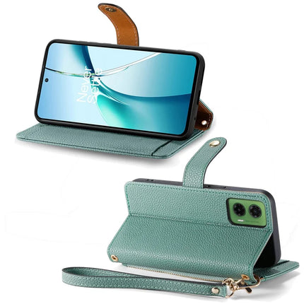 For Motorola Moto G35 5G Case RFID Blocking Zipper Pocket Leather Wallet Phone Cover