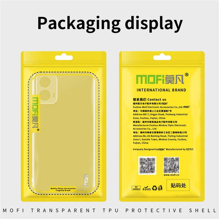 For Motorola Moto G35 5G Clear Phone Case MOFI Ultra-Thin TPU Phone Back Cover