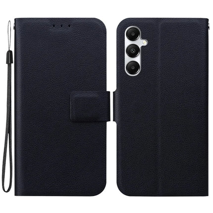 For Samsung Galaxy A05s 4G Case Ultra-Thin PU Leather + TPU Phone Cover with Card Slot - Black