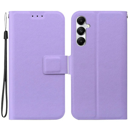 For Samsung Galaxy A05s 4G Case Ultra-Thin PU Leather + TPU Phone Cover with Card Slot - Purple