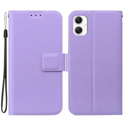For Samsung Galaxy A06 Case Ultra-Thin PU Leather + TPU Phone Cover with Card Slot - Purple