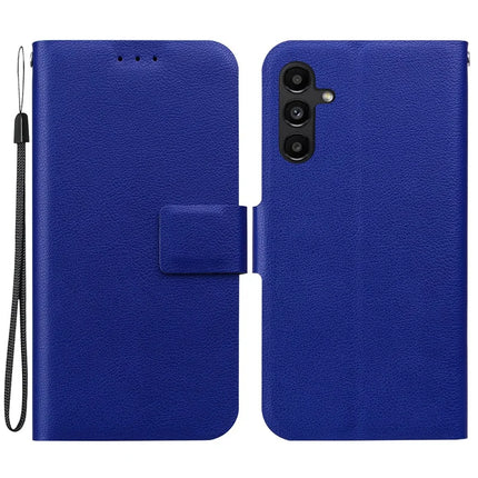 For Samsung Galaxy A15 5G / 4G Case Ultra-Thin PU Leather + TPU Phone Cover with Card Slot - Blue