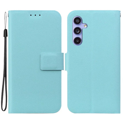 For Samsung Galaxy S23 FE Case Ultra-Thin PU Leather + TPU Phone Cover with Card Slot - Green