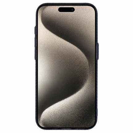 For iPhone 15 Pro Max Case Compatible with MagSafe Carbon Fiber Texture Water-Transfer PC Phone Cover