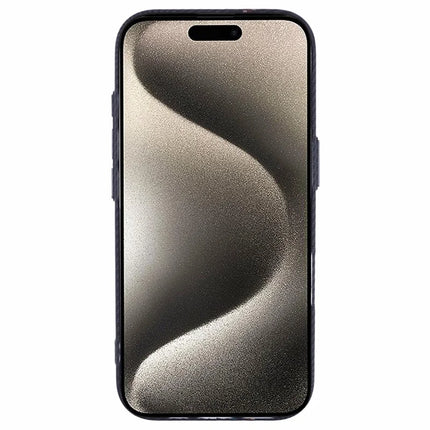 For iPhone 15 Pro Max Case Compatible with MagSafe Carbon Fiber Texture Water-Transfer PC Phone Cover