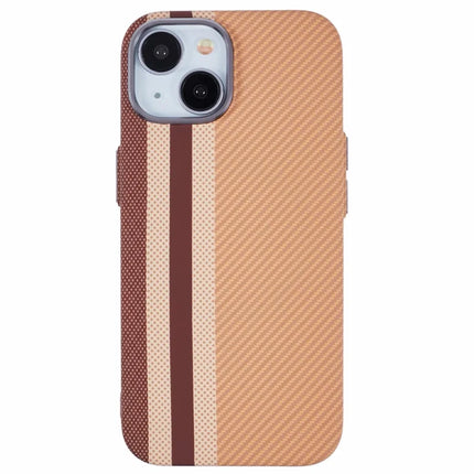 For iPhone 13 Case Compatible with MagSafe Carbon Fiber Texture Water-Transfer PC Phone Cover