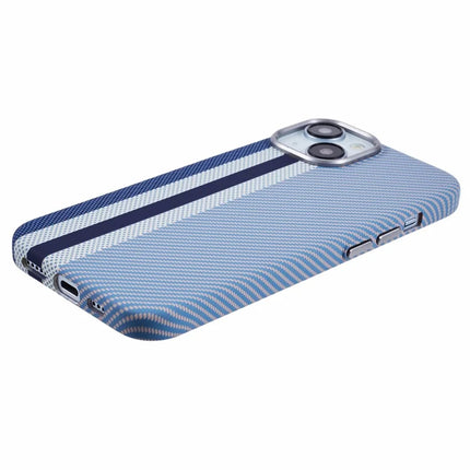 For iPhone 13 Case Compatible with MagSafe Carbon Fiber Texture Water-Transfer PC Phone Cover