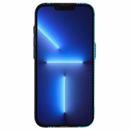 For iPhone 13 Pro Max Case Compatible with MagSafe Carbon Fiber Texture Water-Transfer PC Phone Cover