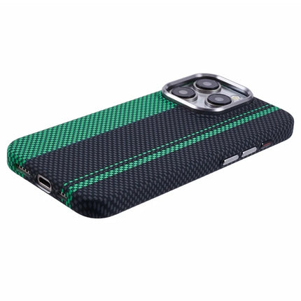 For iPhone 13 Pro Max Case Compatible with MagSafe Carbon Fiber Texture Water-Transfer PC Phone Cover