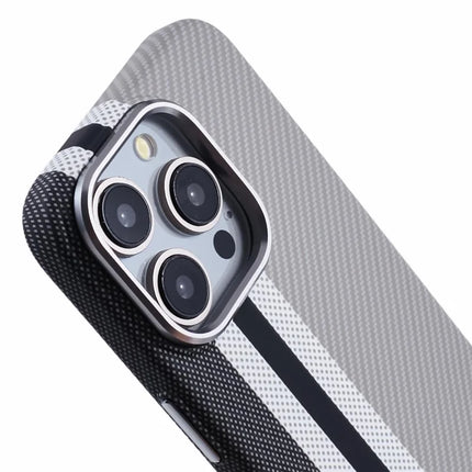 For iPhone 13 Pro Max Case Compatible with MagSafe Carbon Fiber Texture Water-Transfer PC Phone Cover