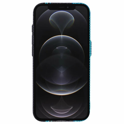 For iPhone 12 Pro Max Case Compatible with MagSafe Carbon Fiber Texture Water-Transfer PC Phone Cover