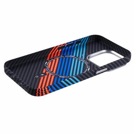 For iPhone 12 Pro Max Case Compatible with MagSafe Carbon Fiber Texture Water-Transfer PC Phone Cover