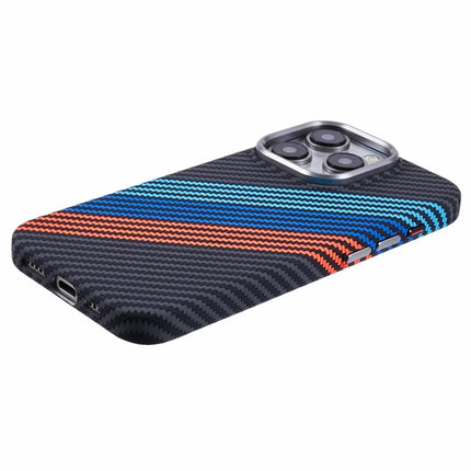 For iPhone 12 Pro Max Case Compatible with MagSafe Carbon Fiber Texture Water-Transfer PC Phone Cover