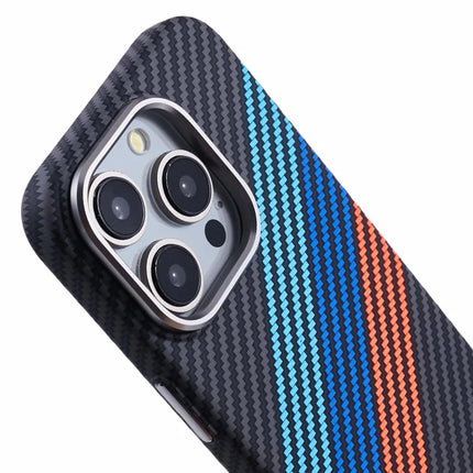 For iPhone 12 Pro Max Case Compatible with MagSafe Carbon Fiber Texture Water-Transfer PC Phone Cover