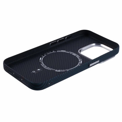 For iPhone 12 Pro Max Case Compatible with MagSafe Carbon Fiber Texture Water-Transfer PC Phone Cover