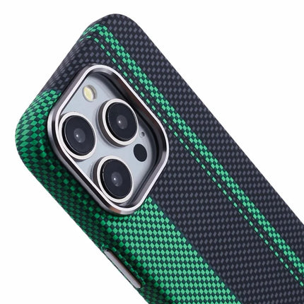 For iPhone 12 Pro Max Case Compatible with MagSafe Carbon Fiber Texture Water-Transfer PC Phone Cover
