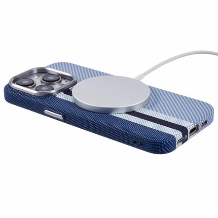 For iPhone 12 Pro Max Case Compatible with MagSafe Carbon Fiber Texture Water-Transfer PC Phone Cover