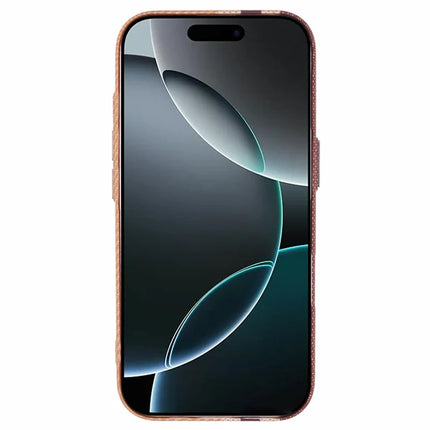 For iPhone 16 Pro Max Case Compatible with MagSafe Carbon Fiber Texture Water-Transfer PC Phone Cover