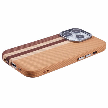 For iPhone 16 Pro Max Case Compatible with MagSafe Carbon Fiber Texture Water-Transfer PC Phone Cover
