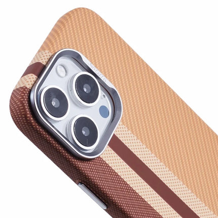 For iPhone 16 Pro Max Case Compatible with MagSafe Carbon Fiber Texture Water-Transfer PC Phone Cover