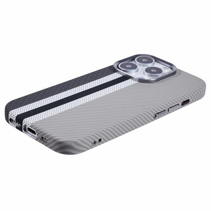 For iPhone 16 Pro Max Case Compatible with MagSafe Carbon Fiber Texture Water-Transfer PC Phone Cover